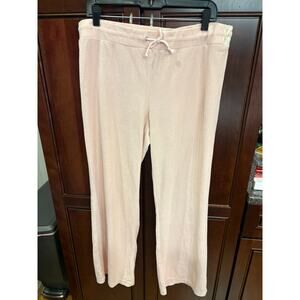 Burberry Light Pink Terry Lounge Pants Size XL